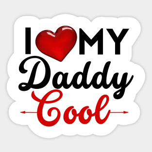 I Love / I Heart Hot Dads Sticker